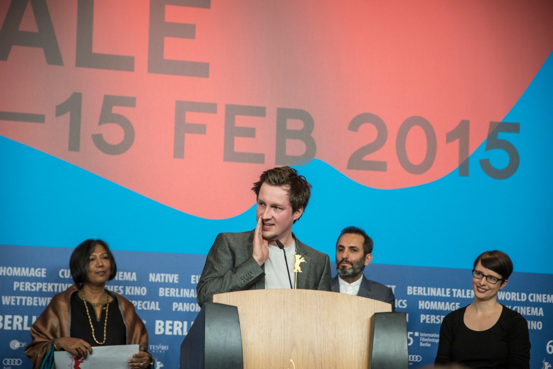 Till Nowak ('Dissonance') receiving the EFA nomination.